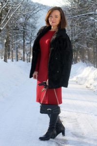 Thomthomas Rath Qvc Collection Red Studded Dress