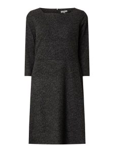 Tom Tailor Kleid In Melangeoptik In Grau / Schwarz Online