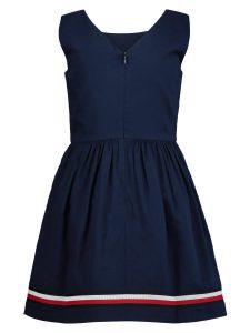 Tommy Hilfiger Kleid Global Stripe Tape Blau Für Mädchen