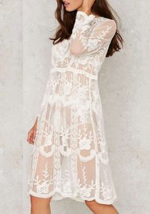 Transparentes Weißes Kleid