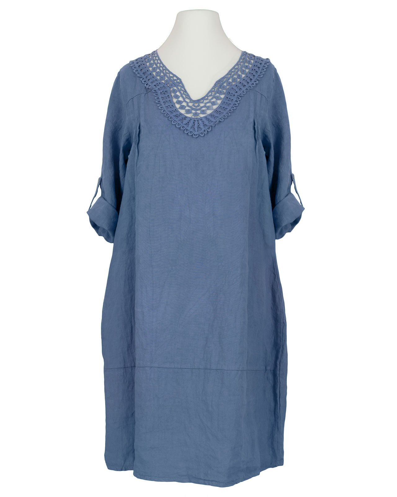 Tunika Kleid Leinen Blau Bei Meinkleidchen Kaufen