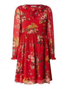 Twin Set Kleid Mit Floralem Muster In Rot Online Kaufen