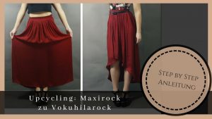 Upcycling Kleidung  Maxirock Zum Vokuhilarock I