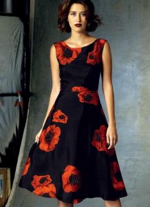 V1422 Damen Kleid Schnittmuster Von Vogue  Ballkleider