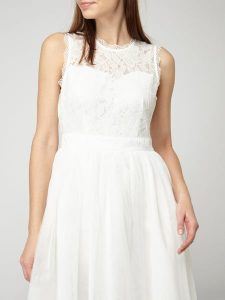 Veromoda Kleid Mit Oberteil Aus Spitze In Weiß Online