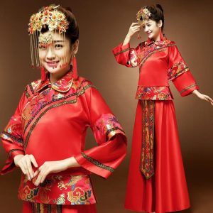 Versandkostenfrei Braut Abendkleid Cheongsam Kleid Chinese