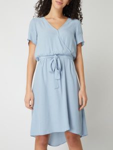 Vila Kleid Mit Taillengürtel Modell 'Primera' In Blau