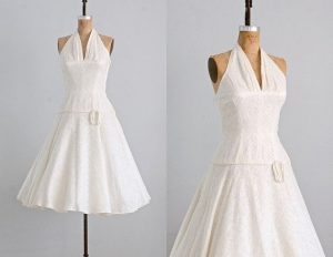 Vintage 1950S Lace Dress • Wedding 50S Dress • 1950S