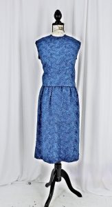 Vintage 60Er Jahre Seide Kleid Größe 6 7 / 1960Er Jahre