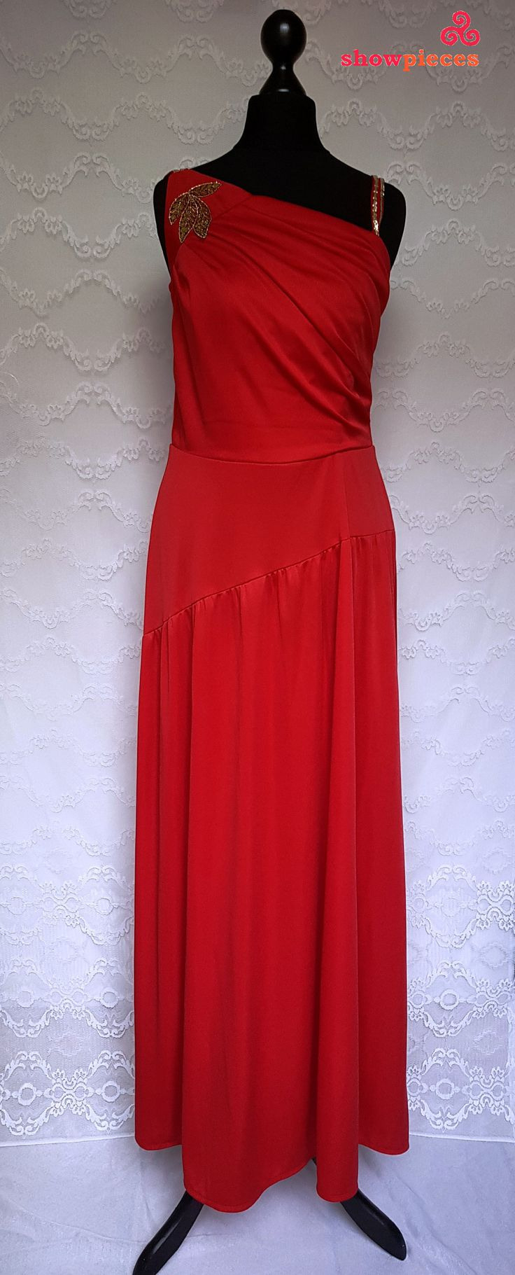 Vintage Abendkleid Rot / Rotes Ballkleid Mit