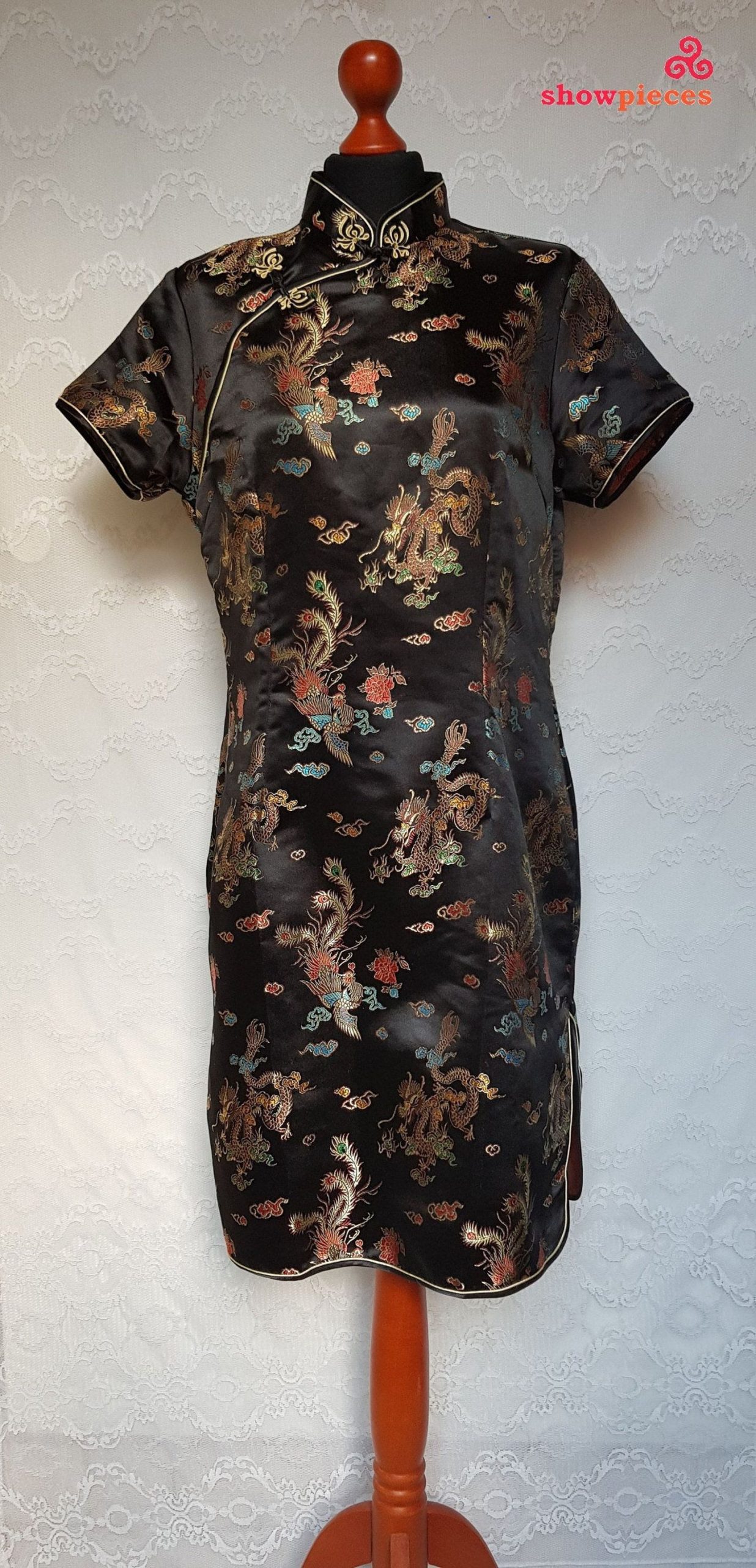 Vintage Cheongsam Kleid / Original Chinesisches Mini Kleid
