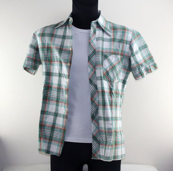 Vintage Kariertes Wander Hemd Second Hand Mode Hemden Hose