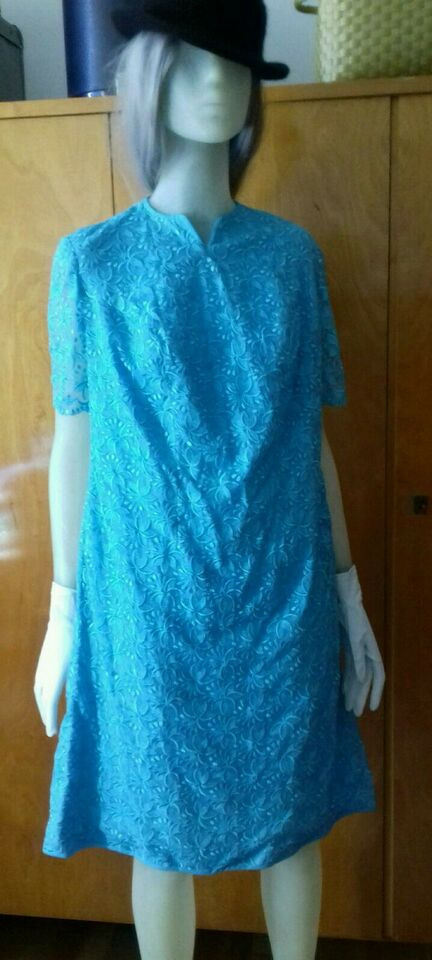 Vintage Kleid Blaue Spitze Partykleid 60Er Jahre In Berlin