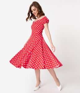 Vintage Polka Dot Dresses  50S Spotty And Ditsy Prints