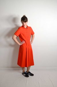 Vintage Sommerkleid Rot &quot;Iba&quot;  Oma Klara