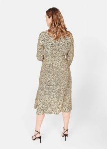 Violetamango Kleid 'Leopard' Damen Beige Größe 38