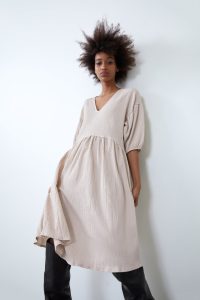 Voluminous Textured Weave Dress  Zara United States In