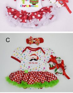 Weihnachten Baby Mädchen Infant 3 Stücke Kleidung Sets