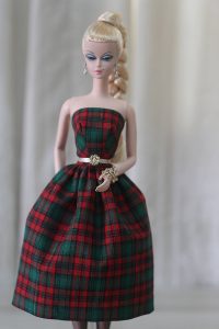 Weihnachten Silkstone Barbie Kleid Urlaub Barbie Kleid