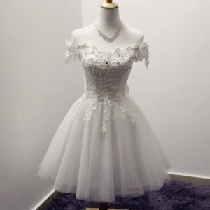 Weißes Kleid Für Heimkehr Ballkleid Aus Spitze Tüll