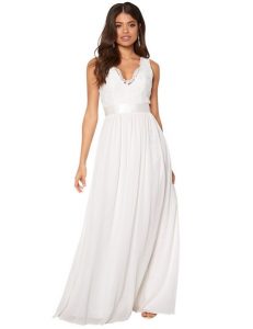Weißes Kleid Mit Rückenausschnitt