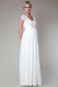 Weißes Kleid Schwanger