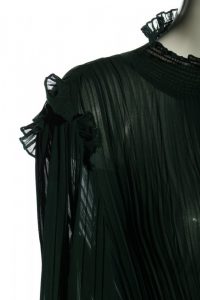 Zara Chiffonkleid Grün Elegant Damen Gr De 36 Kleid Dress