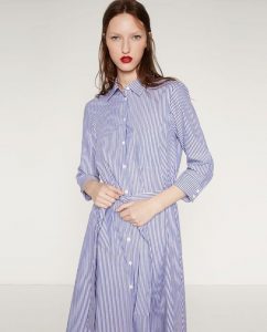 Zara  Женщины  Платье Studio Рубашечного Покроя
