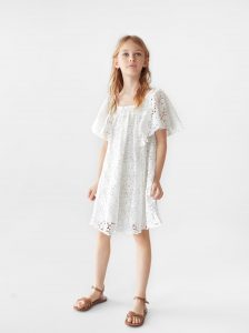 Zara  Kids  Lace Dress  Weißes Spitzenkleid Kleid