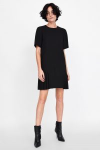 Zara  New Collection  Vestido Com Pregas  Pleated Dress