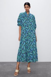 Zara  Woman  Floral Print Dress In 2020  Bedruckte