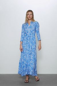 Zara  Woman  Floral Print Dress In 2020  Kleid