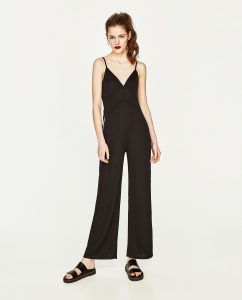 Zara  Woman  Long Jumpsuit With Cords  Zara Damen