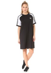 Adidas Raglan  Kleid Für Damen  Schwarz  Planet Sports