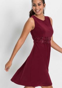Designer Leicht Bordeaux Kleid Vertrieb  Abendkleid