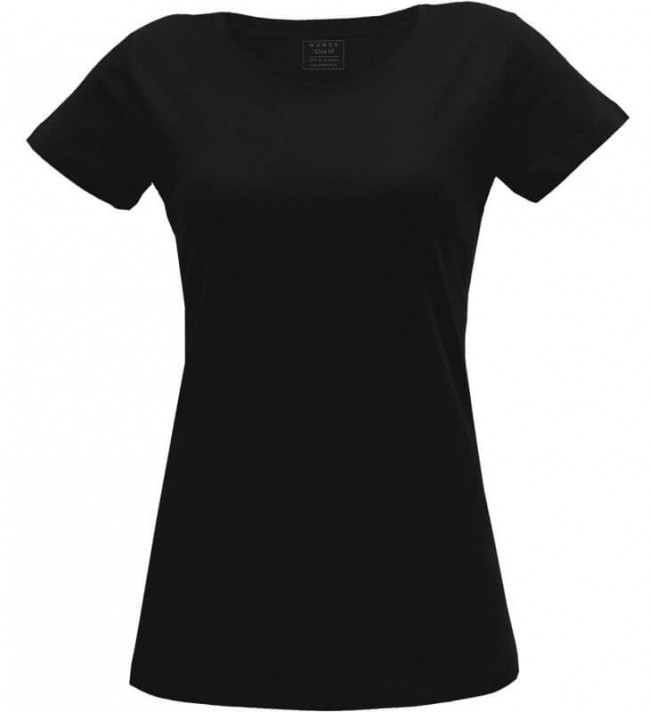 Mela Wear Schwarzes Basic Tshirt Für Damen Im Online Shop